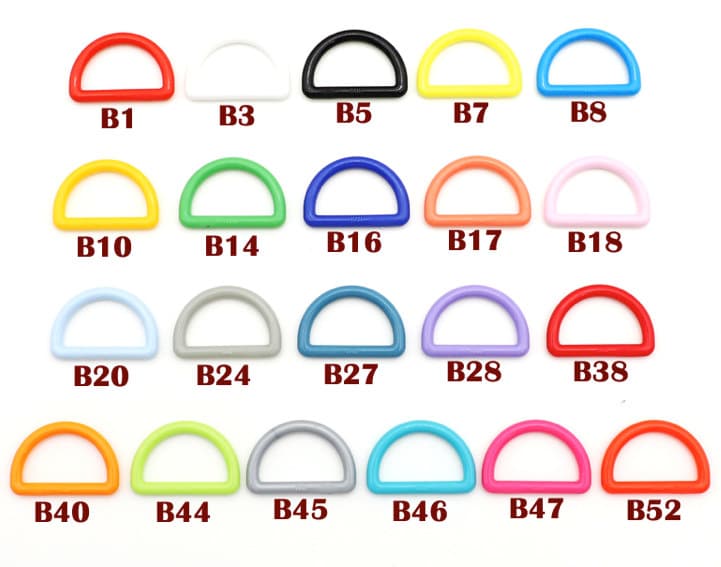 10 Pieces D Rings Inner Size 20mm Pick Color