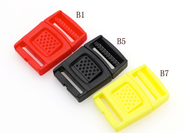 Plastic Strap Adjuster Insize 20mm Strap Buckles 10pcs A Set Pick Color