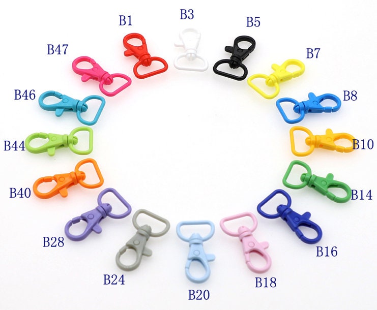 Rotatable Lobsters 10 pcs A Pack Inner Size 17mm Pick Color