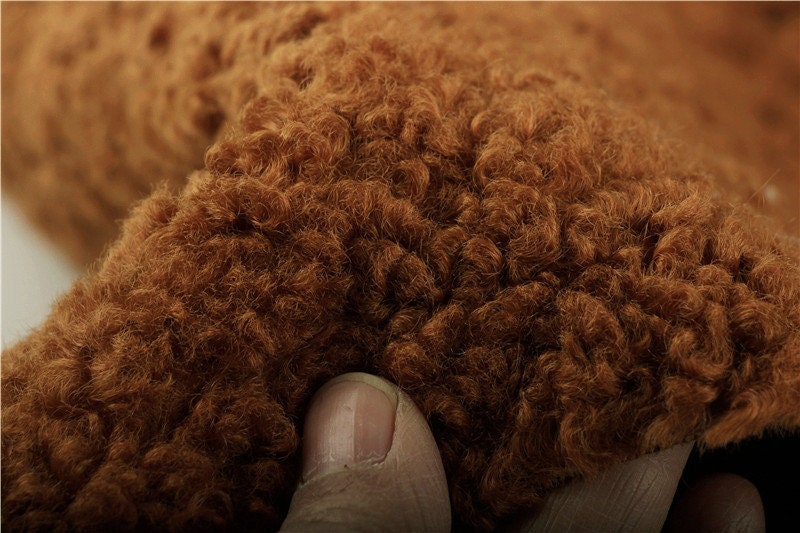 Teddy Color Curl Fabric For Teddy Bears Project Doll Making Material 74cm x 48cm （29“x18")