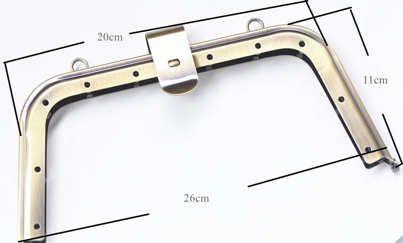 Vintage Bronze Purse Frame 26cm x 11cm