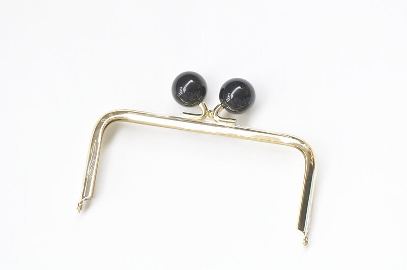 Light Gold Purse Frame Bag Hanger Glue-in Style 13cm x 6cm