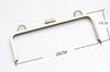 26" ( 10 1/5") Bronze Color Metal Purse Frame Glue In Style Large Purse Frame 26cm x 10cm (10 1/5" x 4")