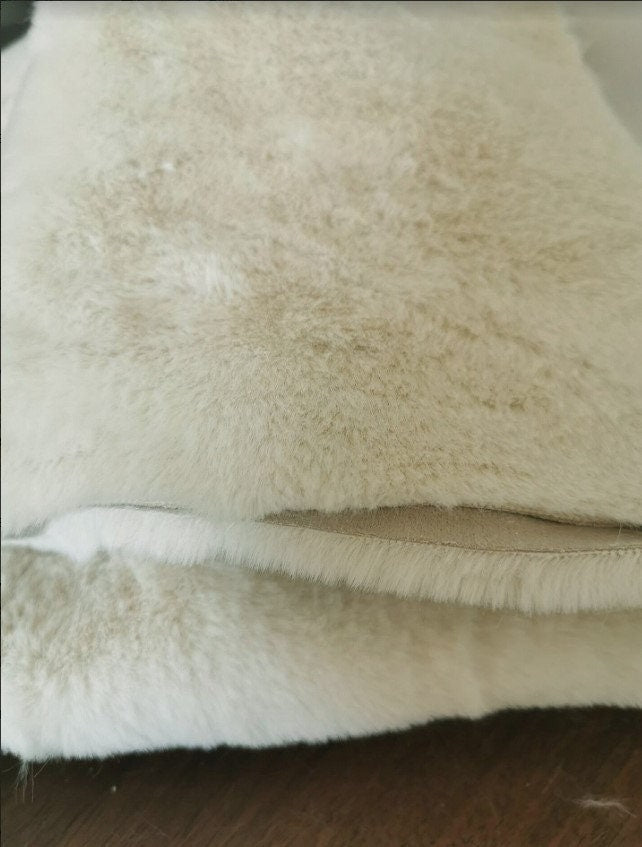155cm x 40cm Beige Fabric Teddy Bears Fur For Teddy Bear Doll Making Material