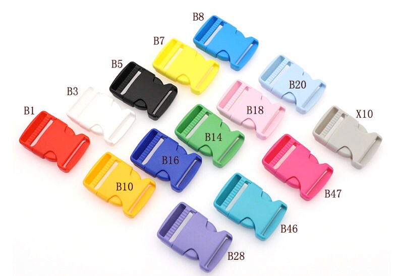 Plastic Strap Adjuster Strap Slider Messenger Bag Set Various Color Inner Size 32mm Pick Color