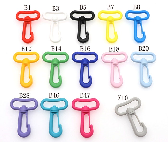 Rotatable Plastic Colorful  Lobsters 10 Sets A Pack Inner Size 31mm Pick Color