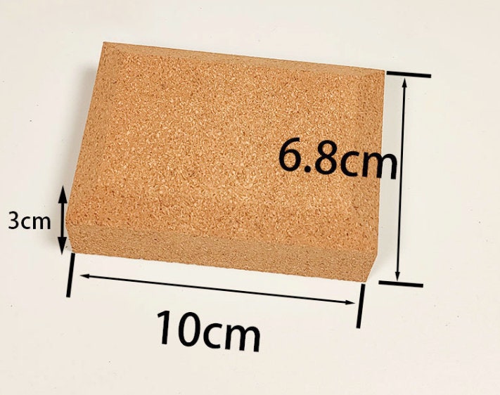 Natural Cork Sheets Mats Leather Working Tool Chisel Protector 100mm x 68mm x 30mm