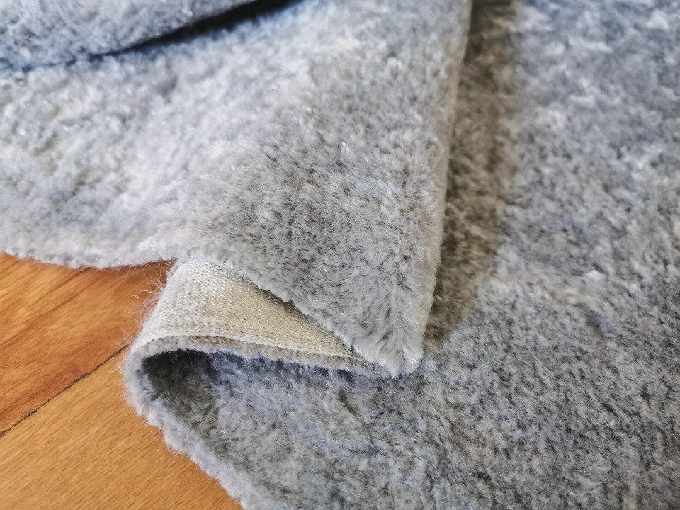 80cm x 48cm Grey Bears Fabric Teddy Bears Fur For Teddy Bear Making