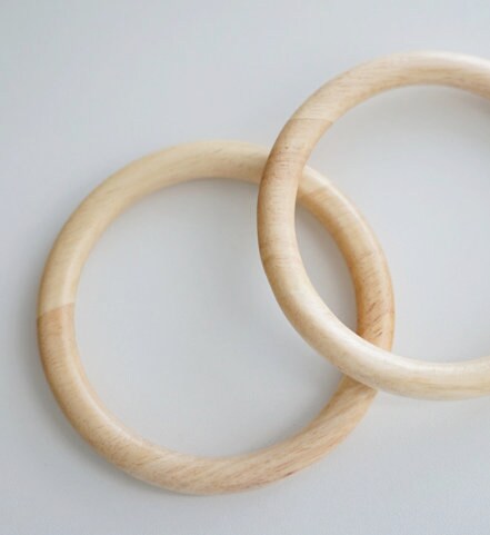 Wood Handle Handcraft Material for Handbag Making Inner Size 85mm Pick Color