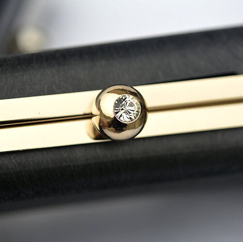 5 Pieces 18x9.2cm Box Purse Frame Clutch Bag Glue-in Style Silver/Light Gold Pick Color