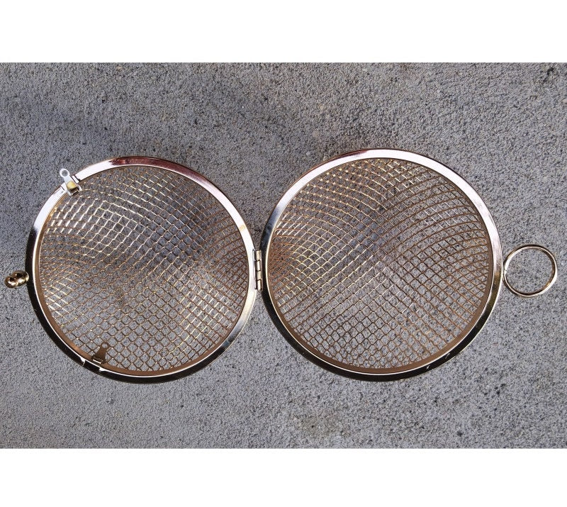 5 Pieces Lovely Round Ball Box Purse Frame Clutch Bag Glue-In Purse Frame 12cm（4 1/2“）