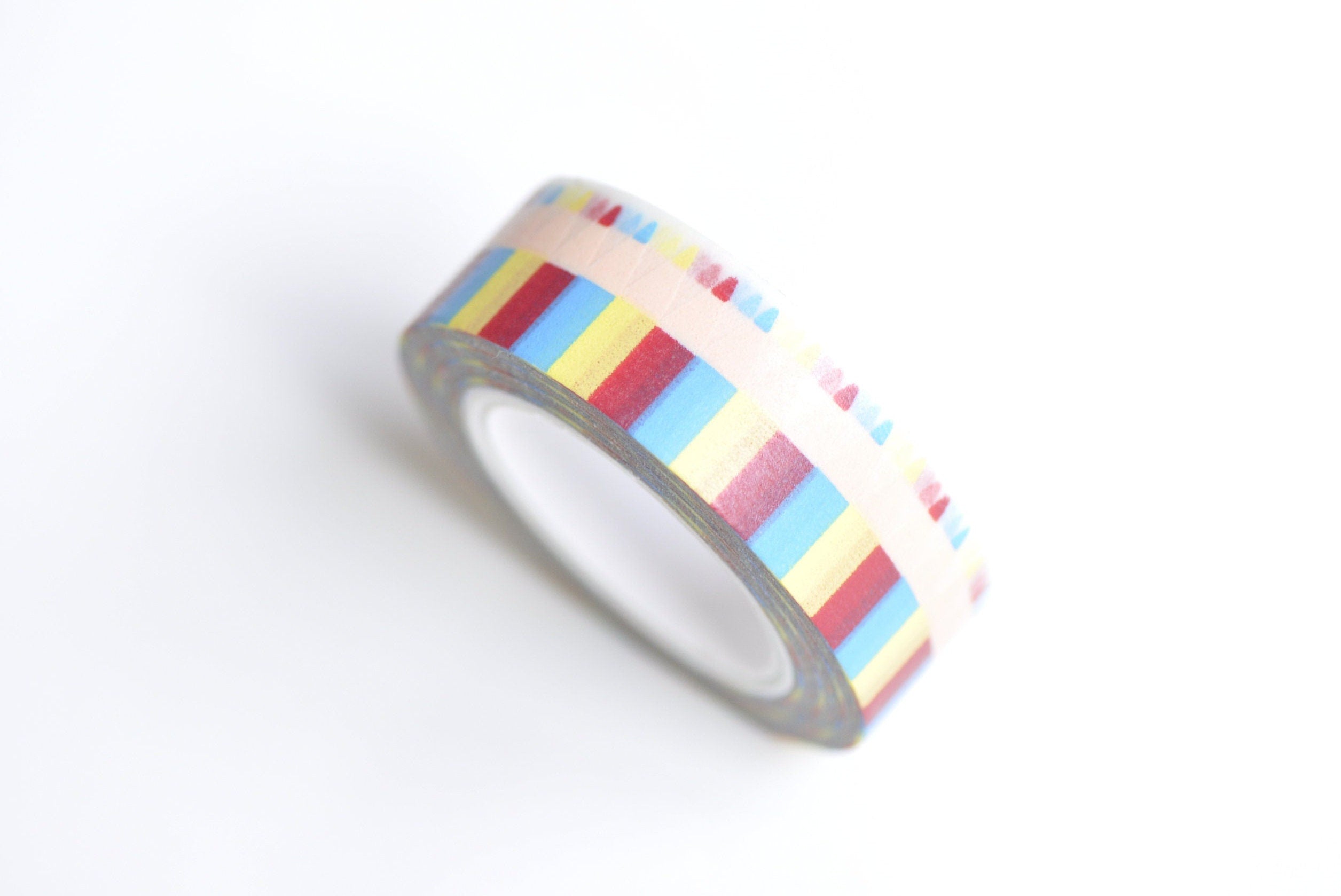 Colorful Pencil Washi Tape Stationery Masking Deco Tape 15mm x 10 Meters A Roll