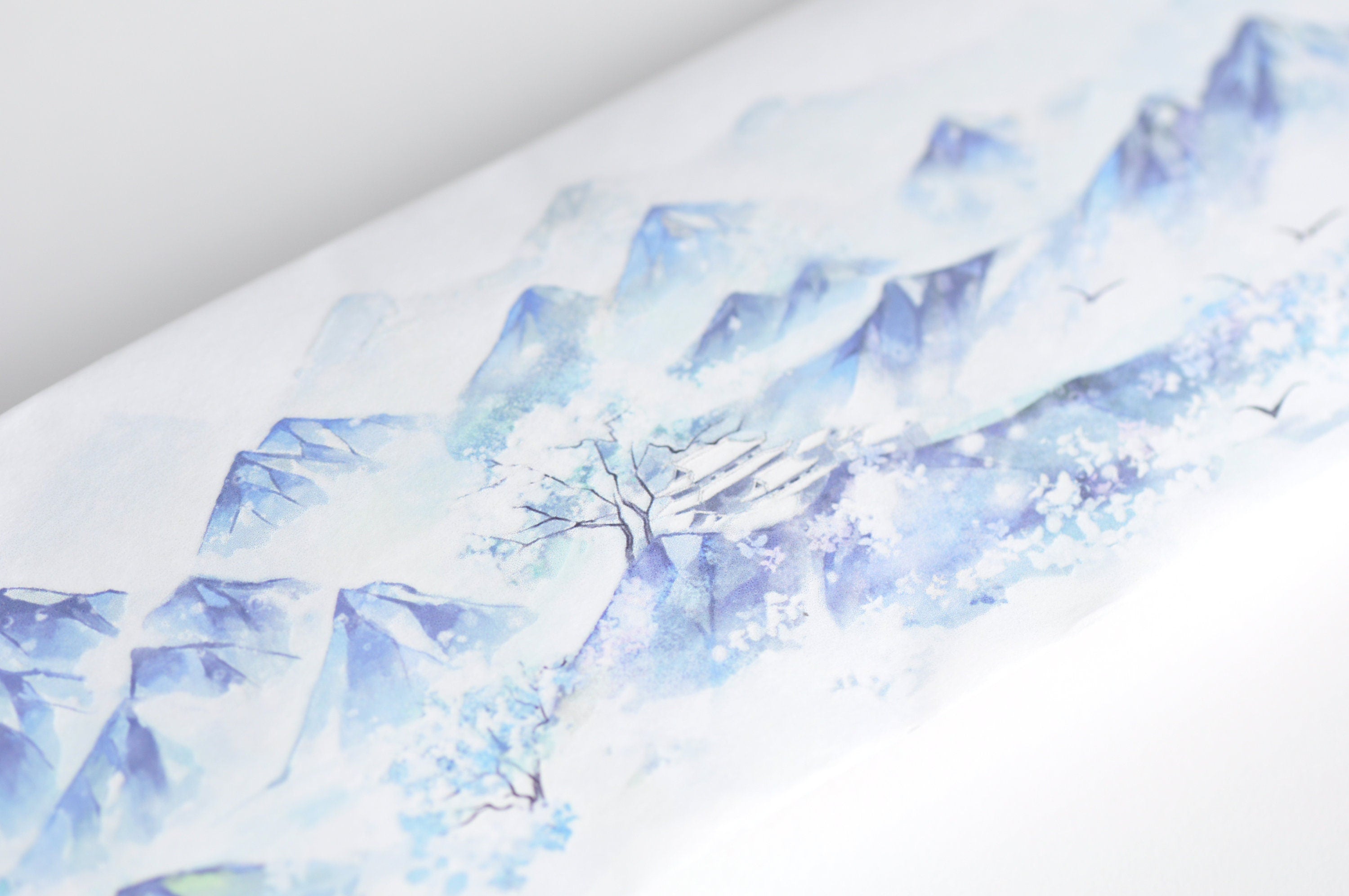 Mountains Washi Tape Wide Masking Tape Lined Paper Tape 60mm wide x 3 Meters No.12140