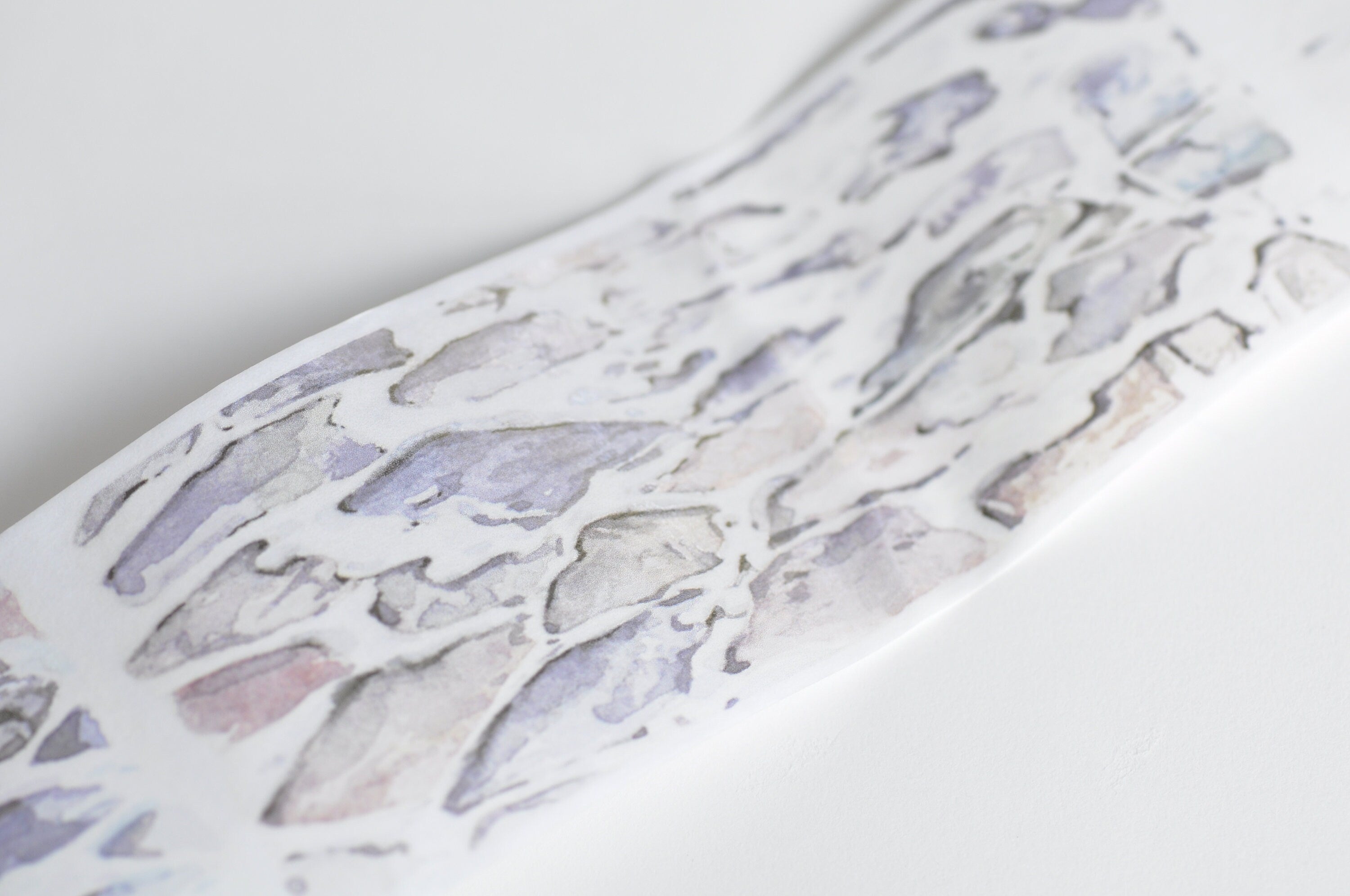 Snow Winter Adhesive Washi Tape Lined Journal Bullet Paper Tape 45mm x 2 Meters Roll