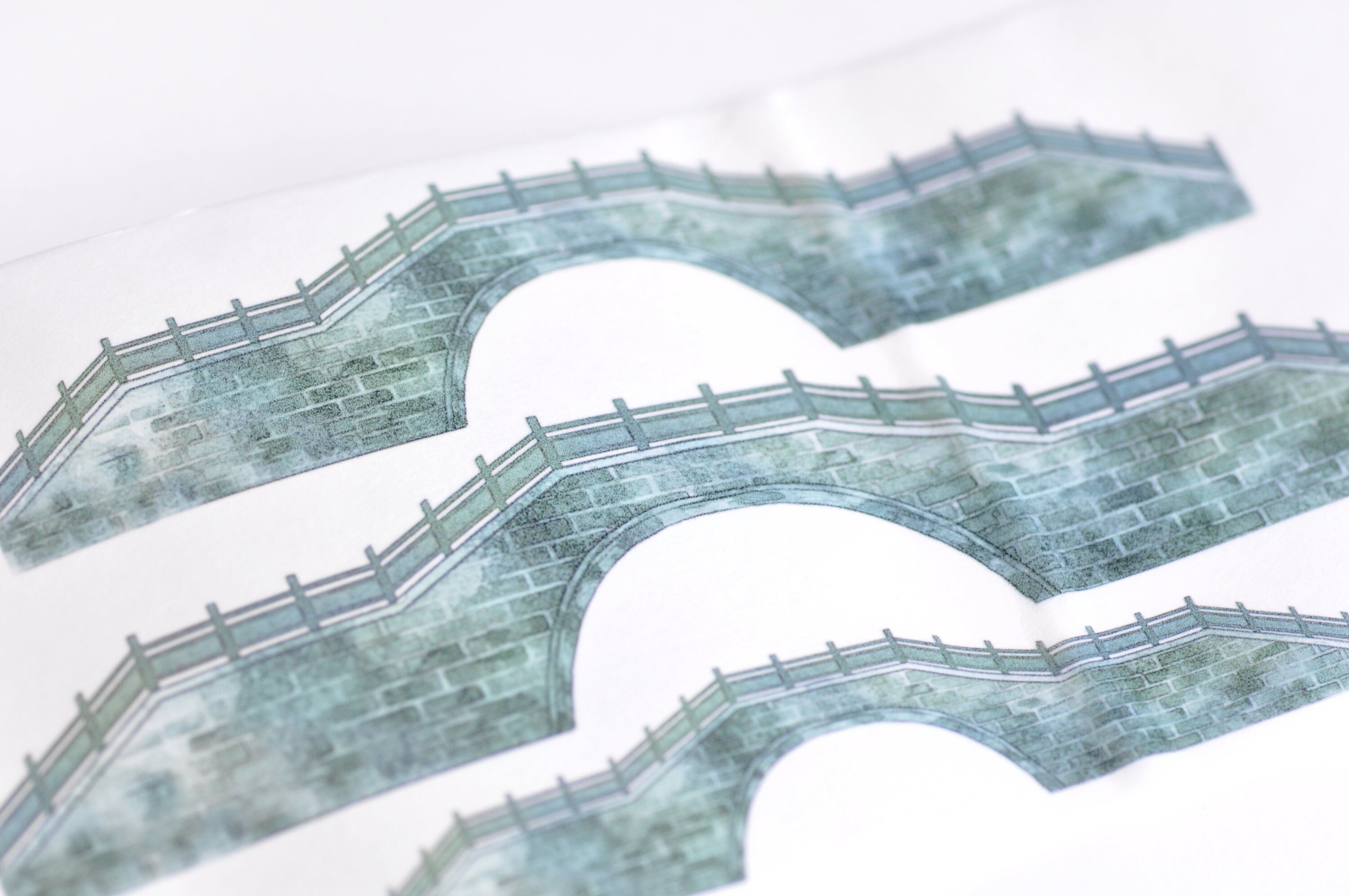 Bridge Washi Tape Wide Masking Tape With Released Paper 85mm wide x 5 Meters