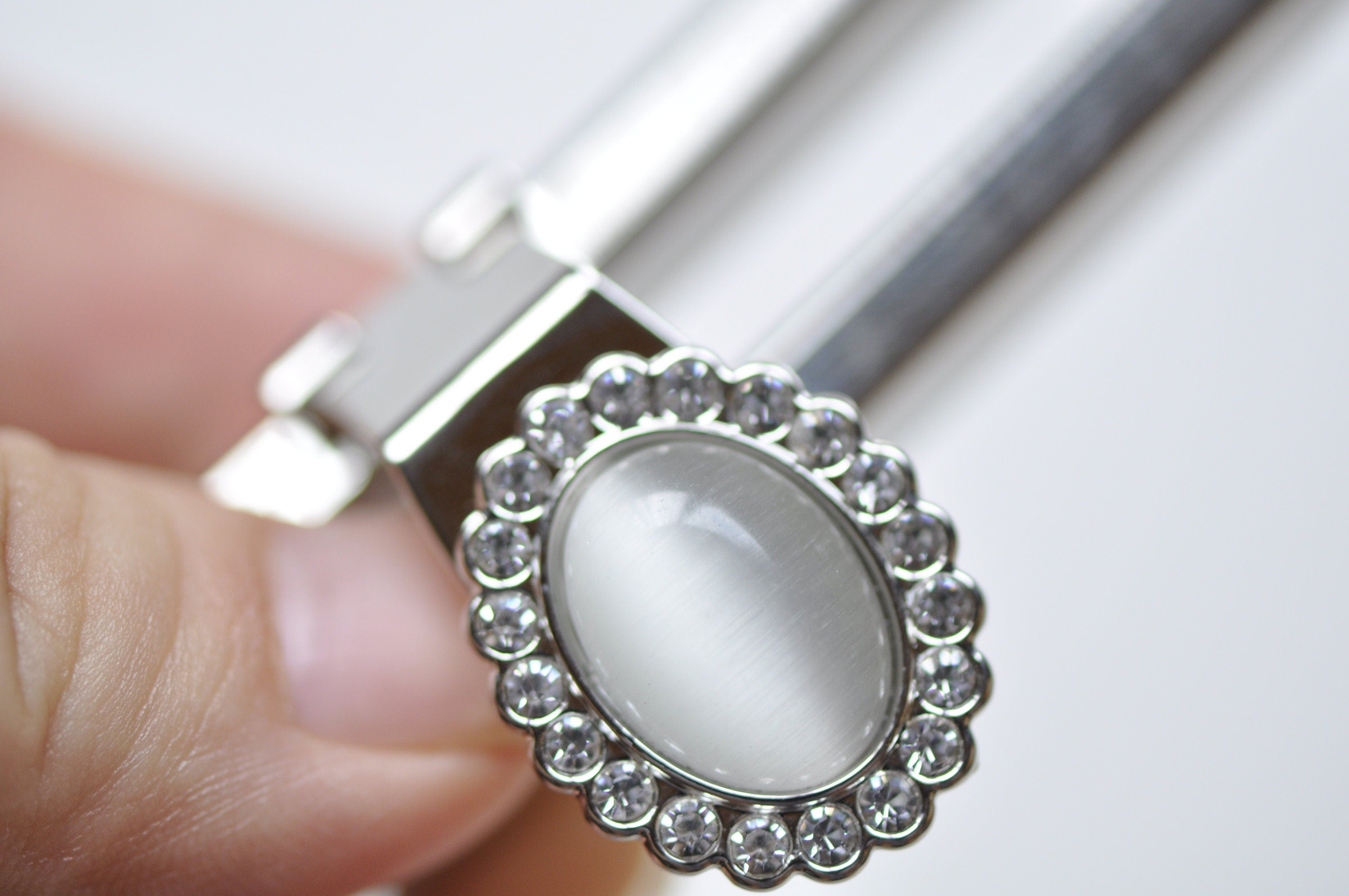 5pcs 23cm Silver Purse Frame Handle Glue In Bag Hooks 23 x 7cm  ( 9 x 2.7 