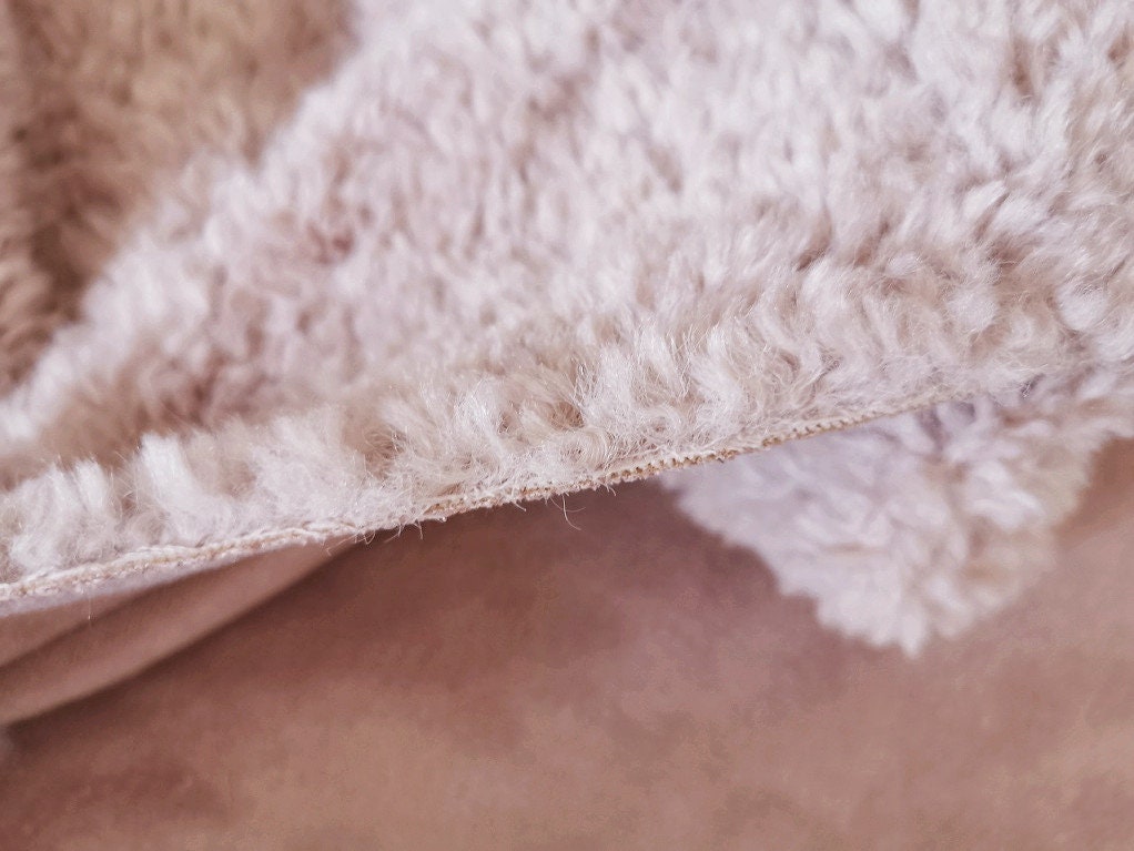 Pink Teddy Bears Fabric Soft Curled Fabric 79cm x 48cm ( 31