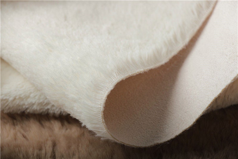 White Fabric Teddy Bears Fur For Teddy Bear Doll Making Material 150cm x 40cm (59"x15")