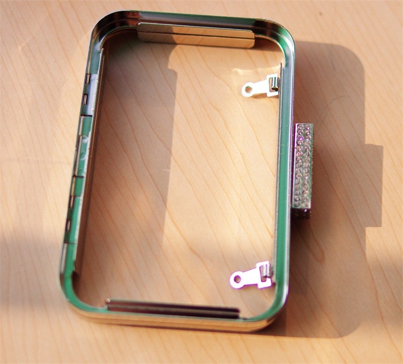 Box Purse Frame Clutch Bag Light Gold Glue-In Purse Frame 14cm x 9.5cm ( 5