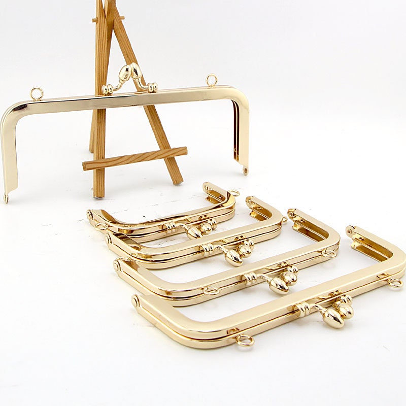 Retro L.Gold Purse Frame With Screws Various Size 10cm/12.5cm/15cm/18cm/20.5cm Pick Size