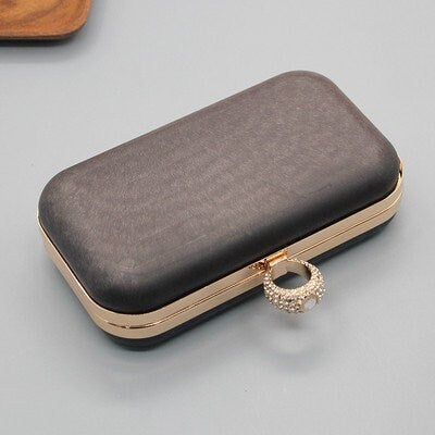 18cm ( 7") Box Purse Frame Clutch Bag Light Gold / Silver Glue-In Purse Frame 18cm x 10cm
