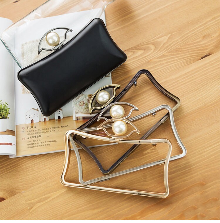 18cm ( 7") Box Purse Frame Clutch Bag Glue-In Purse Frame Pick Color 18cm x 10cm