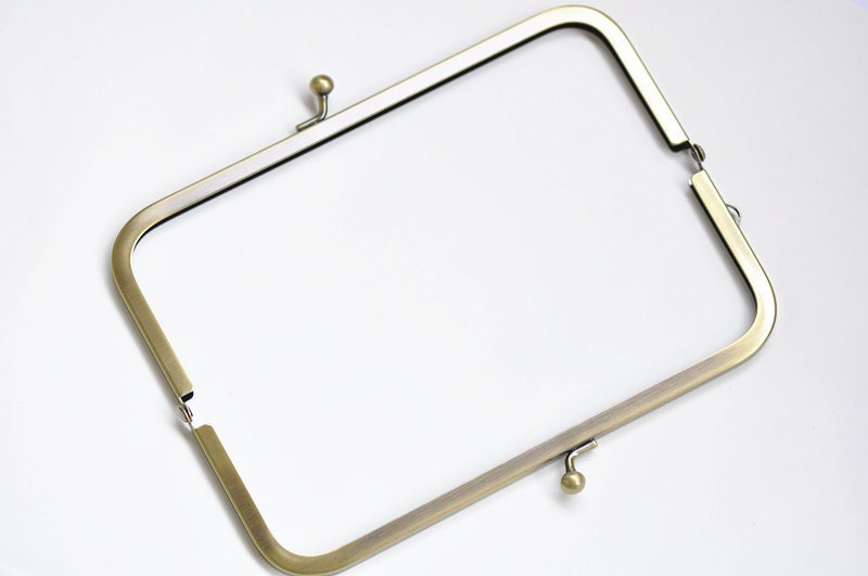 Bronze Bag Purse Frame Glue-In Style Bag Rectangular Bag Hanger 18cm x 6.5cm ( 7" x 2 1/2")