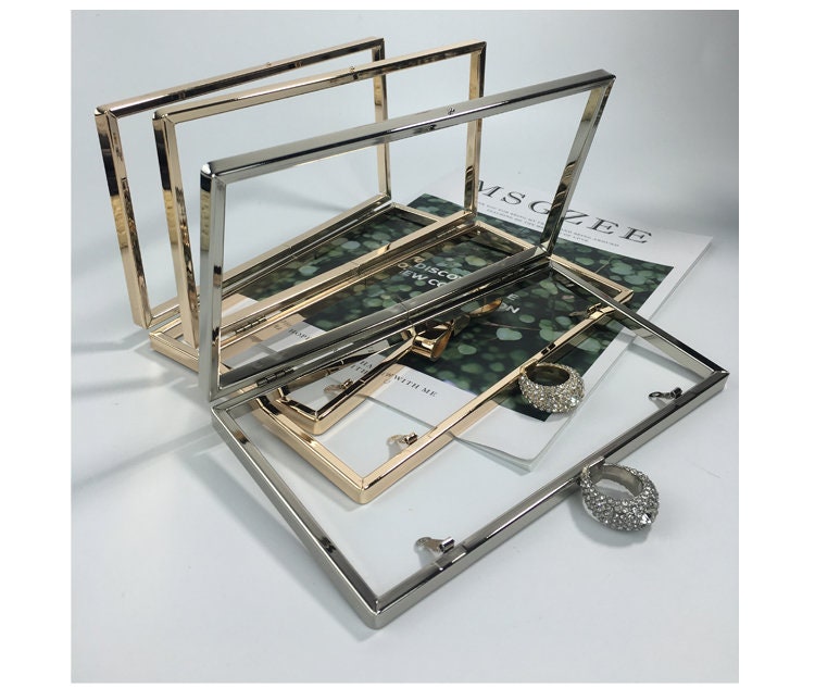 Box Purse Frame Clutch Bag Glue-in Style 22cm x 12cm ( 8