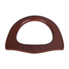 A Pair of Wood Handle Come With Screws Handcraft Material for Handbag Making 17cm x 12cm