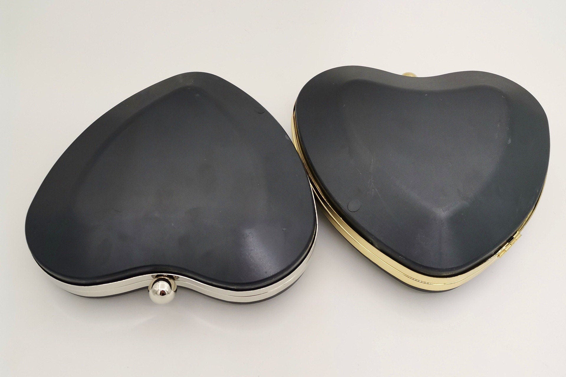 Lovely Heart Box Purse Frame Clutch Bag Glue-In Purse Frame 18.5cm