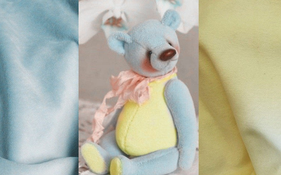 Elastic Velvet Fabric For Teddy Toy Doll Making 150cm x 50cm Pick Color ( 59