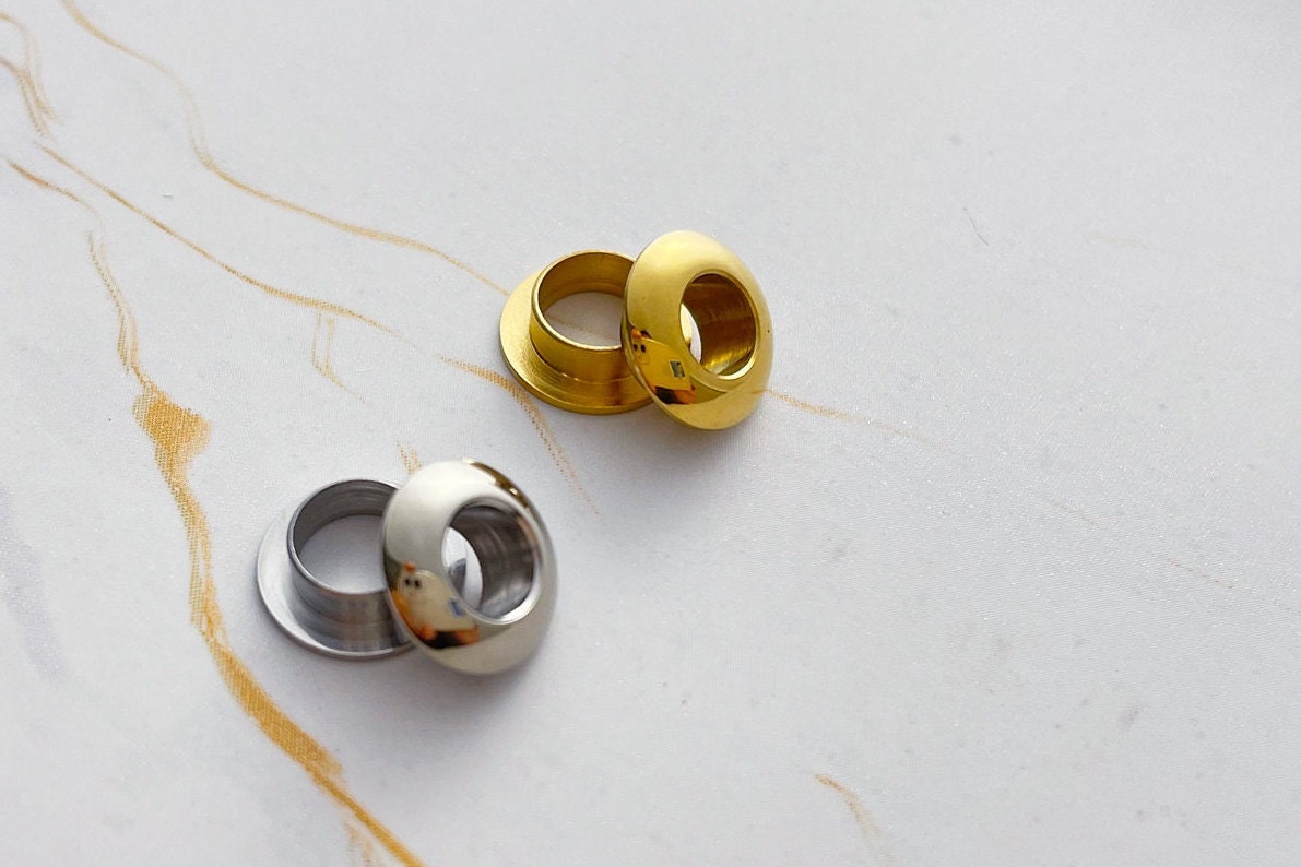 Stainless Steel Eyelet With Washer 4pcs A Pack Leather Craft Repair Grommet Inner Size 4.5mm Gold/Silver Pick Color
