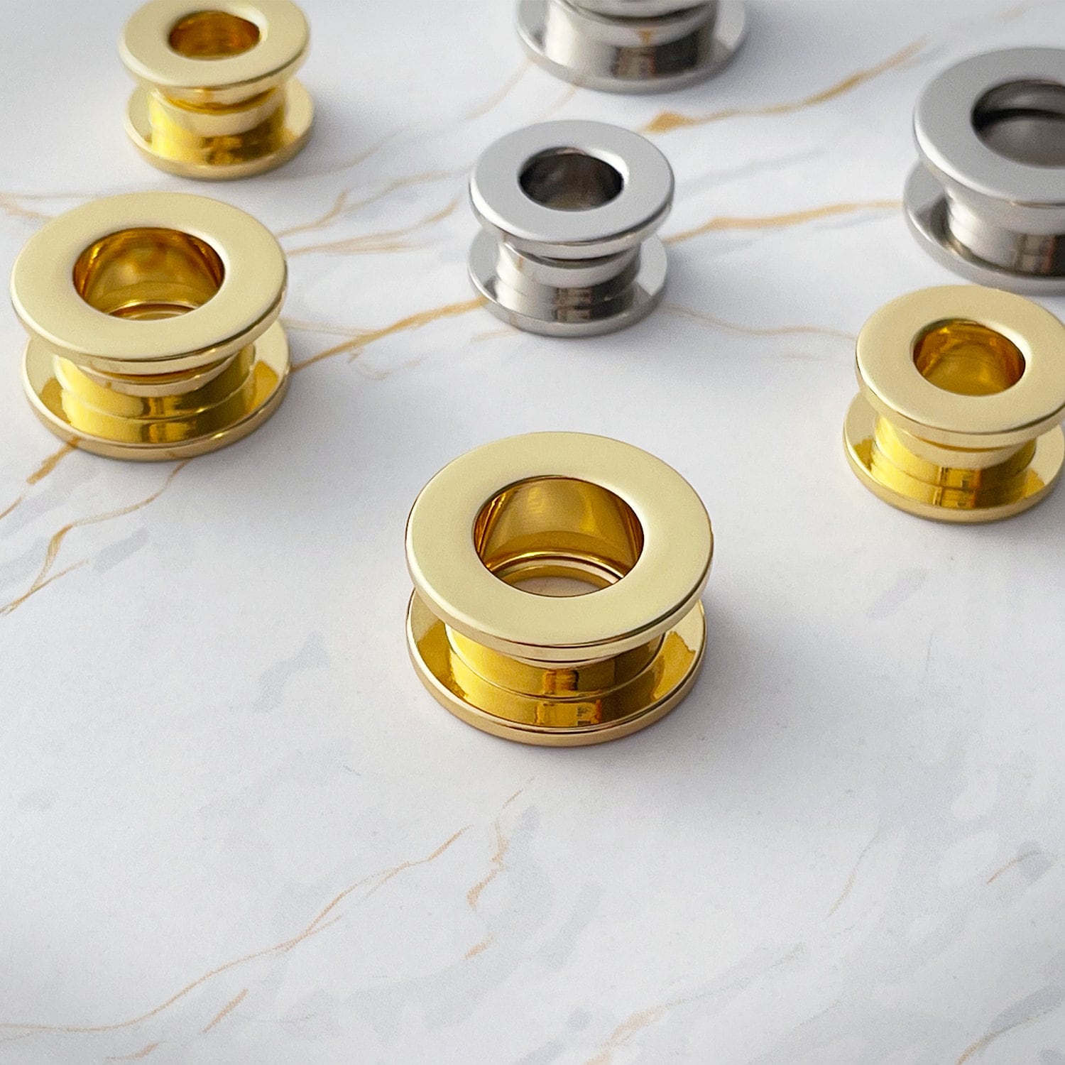 Stainless Steel Eyelet With Washer 4pcs A Pack Leather Craft Repair Grommet Inner Size 8mm/11mm