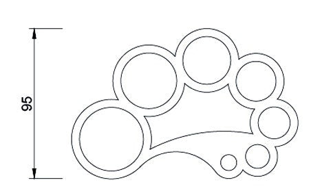 Steel Circular Ruler 10mm-50mm