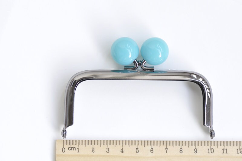 10cm (4") Gunmetal Black Purse Frame Glue-In Style Pick Color