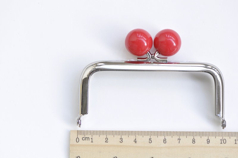 10cm (4") Silver Purse Frame Glue-In Style Pick Color