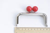 10cm (4") Silver Purse Frame Glue-In Style Pick Color