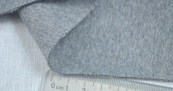 150cm x 50cm Gray Color Wool Fabric Teddy Bears Fabric For Doll Making