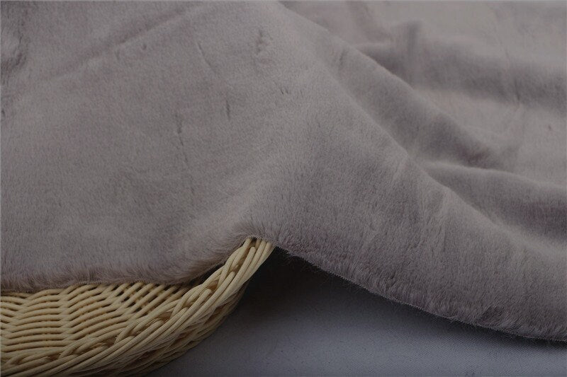 175cm x 40cm (68“x15") Grey Purple Color Fabric Curl Fabric Large Size For Doll Making