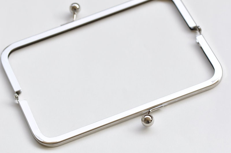 8" Metal Purse Frame Clutch Bag Purse Frame Glue-in Style Gunmetal/ Silver/ Bronze Pick Up Size 20cm x 8cm