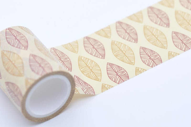 Leaf Masking Tape Journal Material 50mm x 5 Meters Roll No.12177