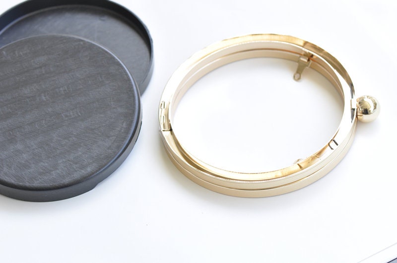 12cm ( 4 3/4")  Round Box Purse Frame Handbag Making Material