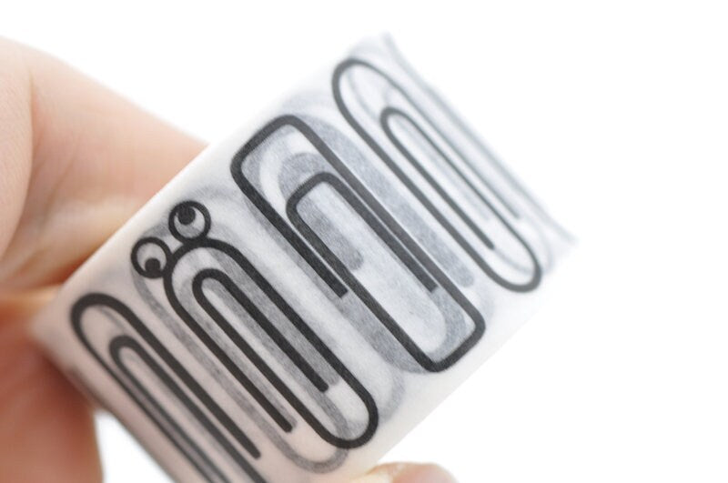 Paper Clip Washi Tape Deco Tape  25mm wide x 5 Meters A Roll No.12027