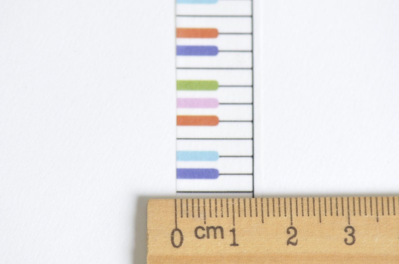 Piano Masking Washi Tape 15mm Wide x 5 Meters A Roll No.12281