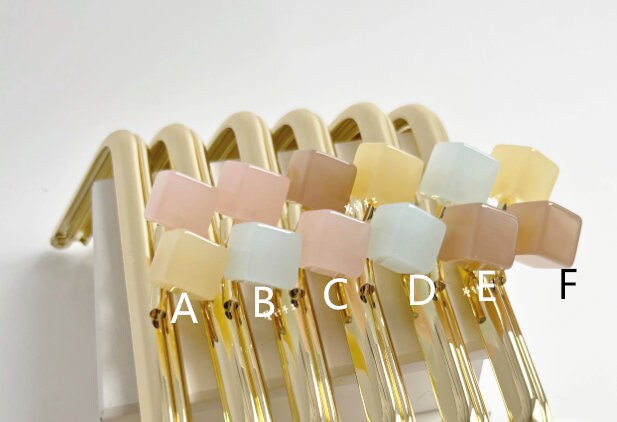 Light Gold Purse Frame Bag Hanger Glue-in Style 13cm x 6cm Pick Up Color