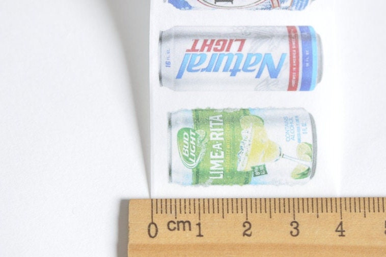 Beer Washi Tape / Glass Bottle For Wine/ Japanese Masking Tape 40mm wide x 5 Meters No.12292