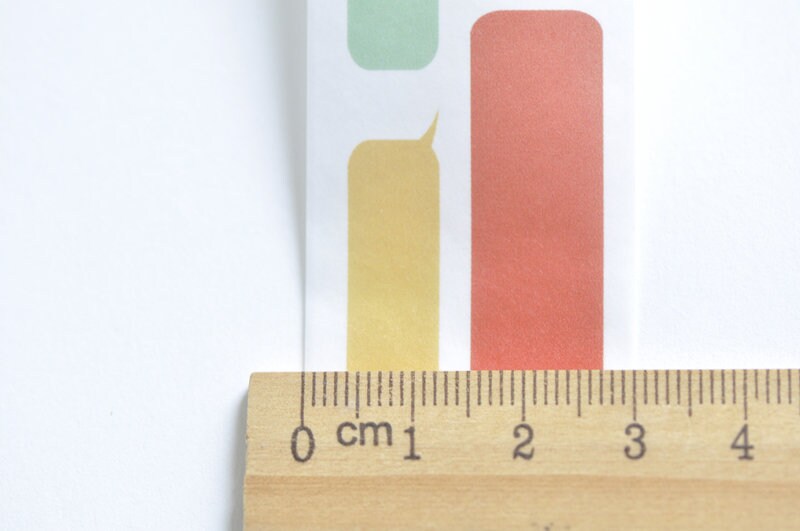 Colorful Washi Tape Lined Paper Tape 30mm Wide x 5 Meters Roll No.12294