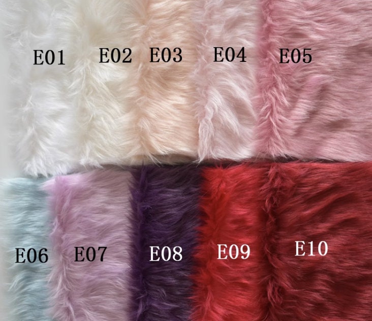 Teddy Bears Material Long Pile Soft Fabric For Toy Stuffed Animal Making 32cm x 24cm (12