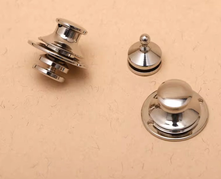 1 Piece Silver Color Brass Snap Button Fasteners For Purse