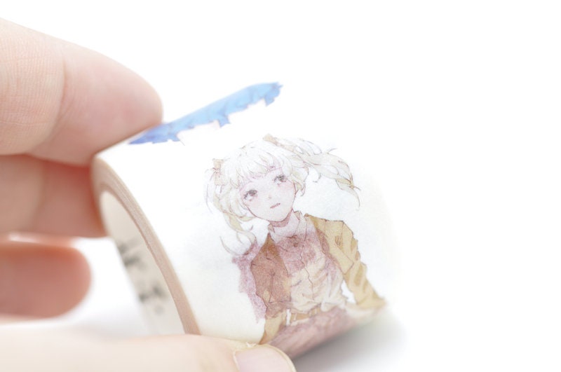 Lovely Girls Washi Tape With Lining Paper 30mm Wide x 5 Meters